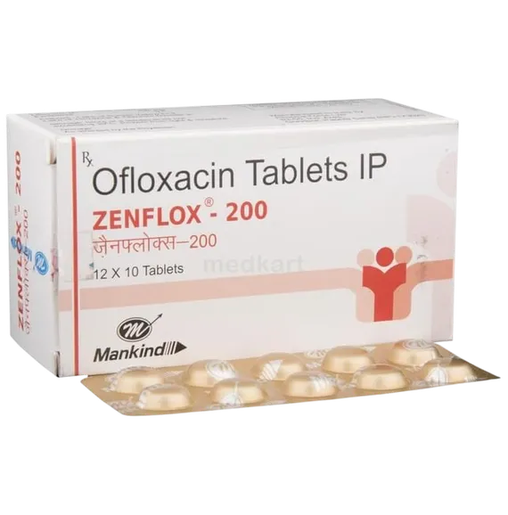 zenflox 200mg tablet 10's
